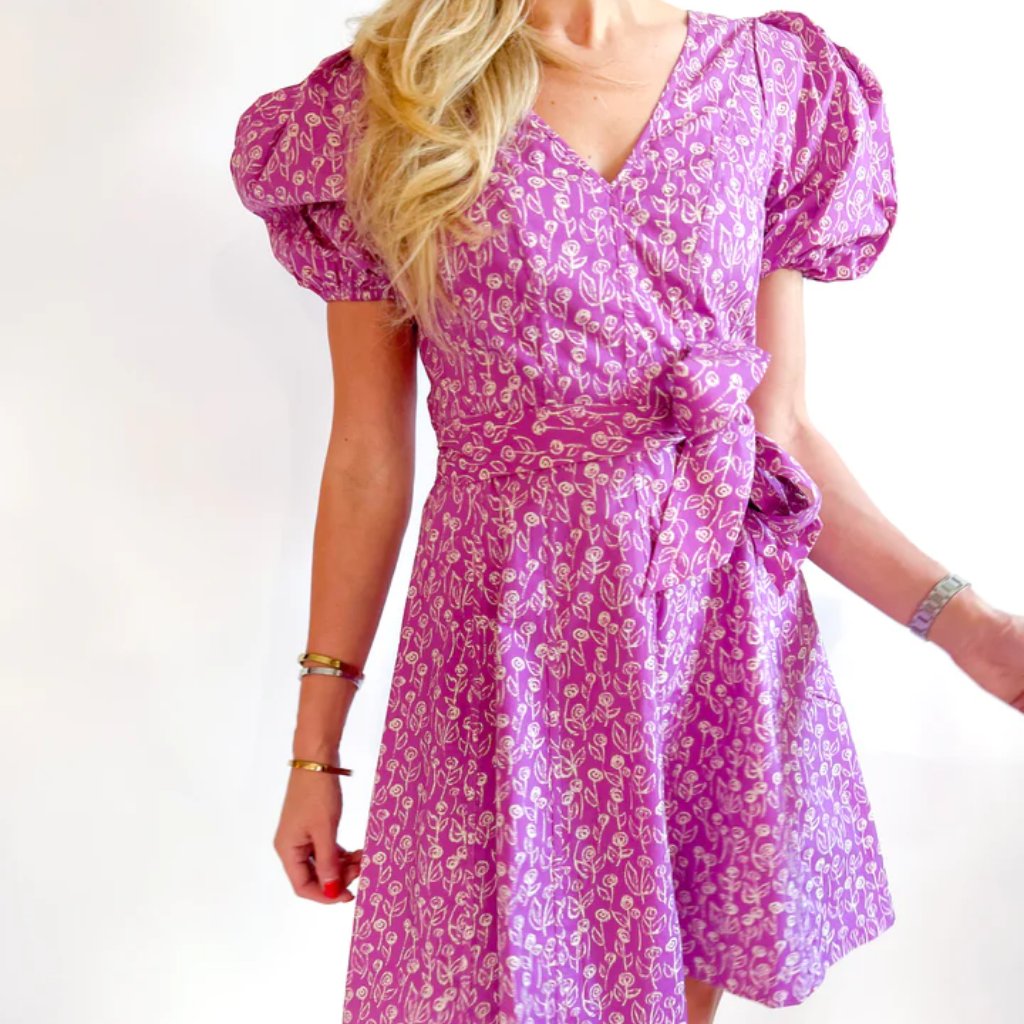 Flora Bea Brynlee Dress Purple Small